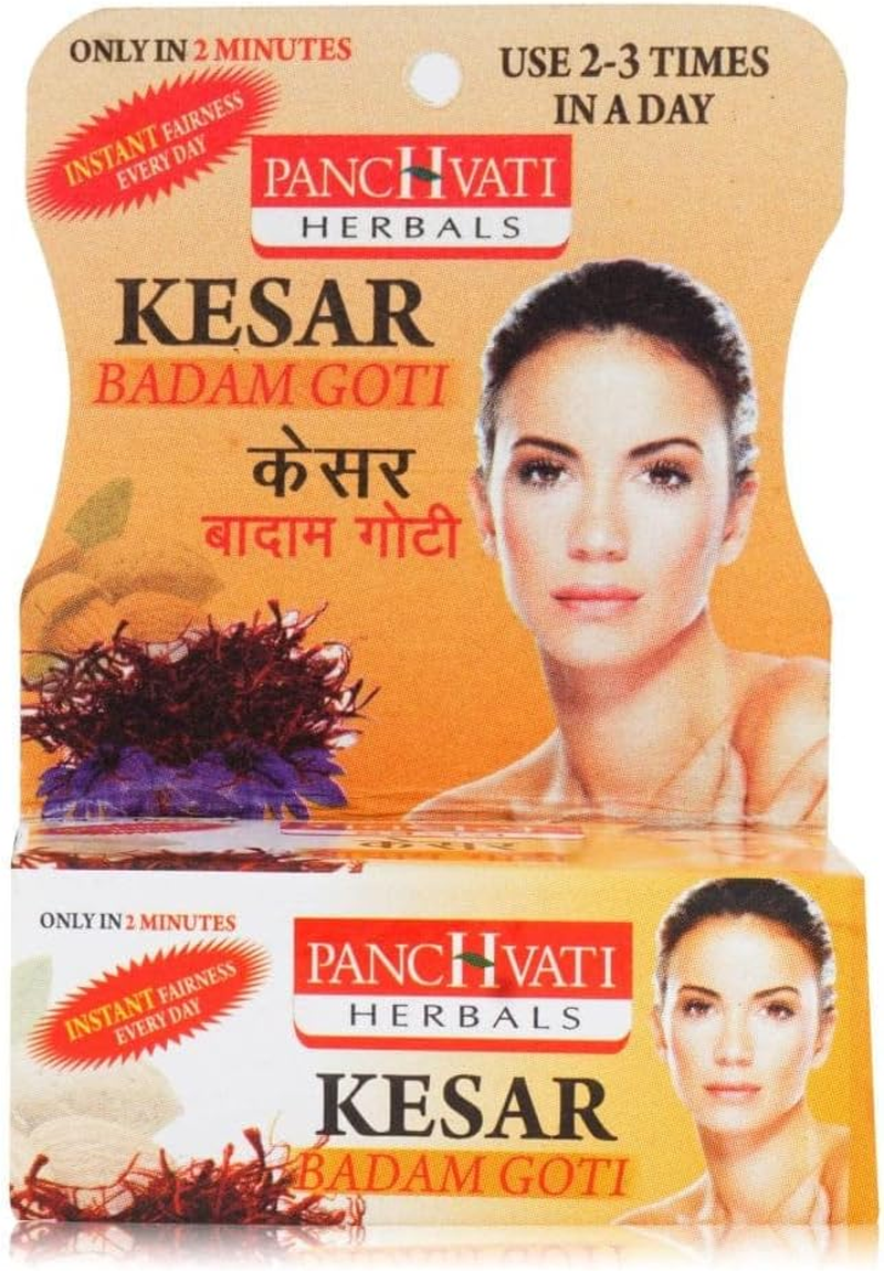Panchvati Herbals Kesar & Badam Goti Soap 25 Gm,Pack of -6