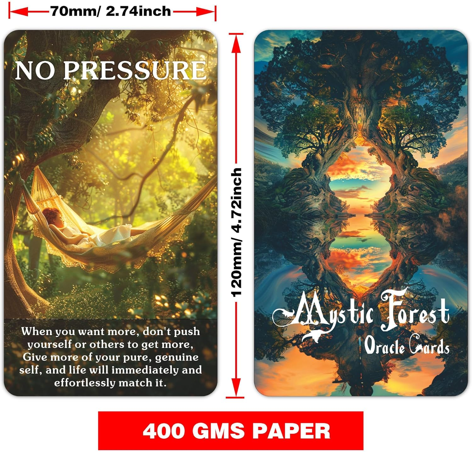 Mystic Enchanted Forest Oracle Cards, Mystical Guidance and Inspiration from Nature'S Magical Realm, Nature'S Wisdom Oracle Deck,Oracle Cards for Beginners image number 3