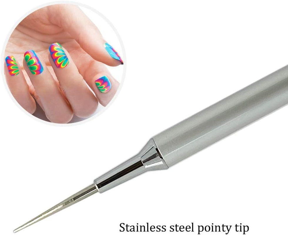 Winstonia Nail Art Water Marble Tool for Watermarbling Pattern Manicure &ndash; Pointy Stainless Steel Picker Pen