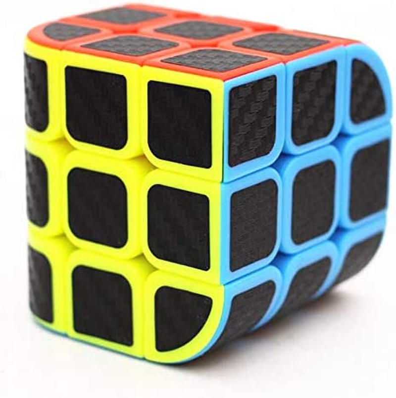 Cuberspeed Curve 3X3 Carbon Fiber Sticker Penrose Speed Cube Penrose Cube Stickerless with Black Sticker Puzzle image number 3