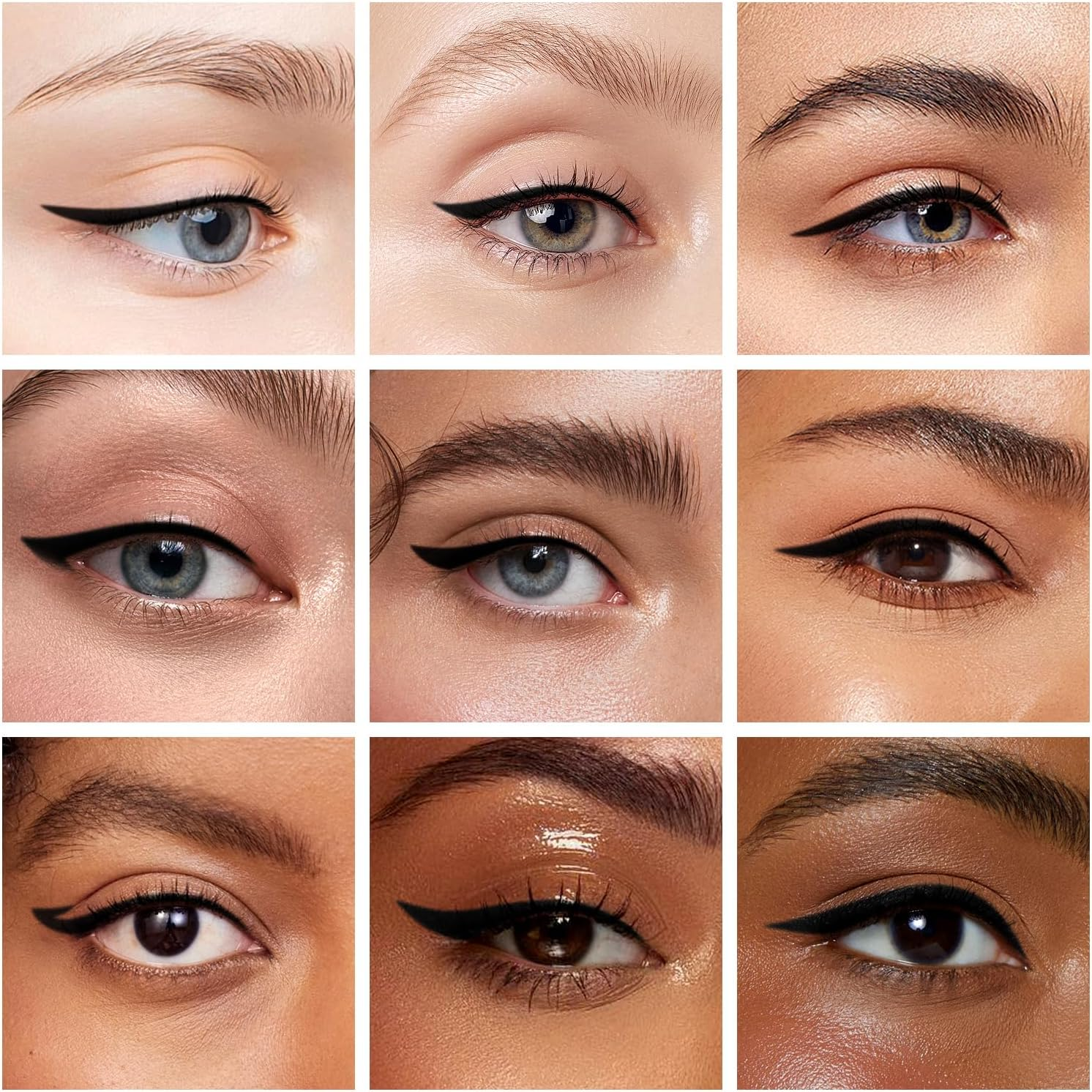 Waterproof Eyeliner Pen,Long-Lasting Cream Eyeliner Pencil,Highly Pigmented Eye Makeup Pen with up to 24Hr,Black Brown White image number 5