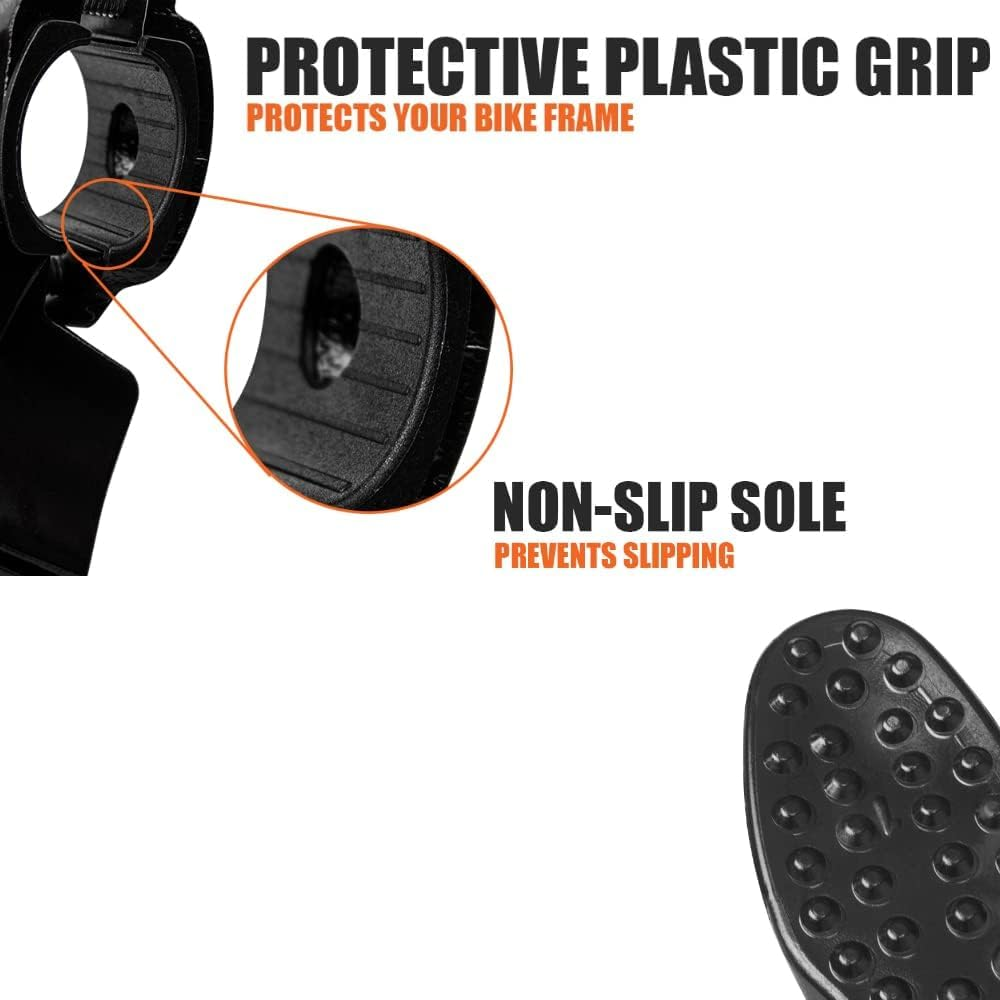 BV Bike Kickstand - Alloy Adjustable Height Rear Side Bicycle Kick Stand, for 24" - 28" Mountain Bike/Road Bike/Bmx/Mtb