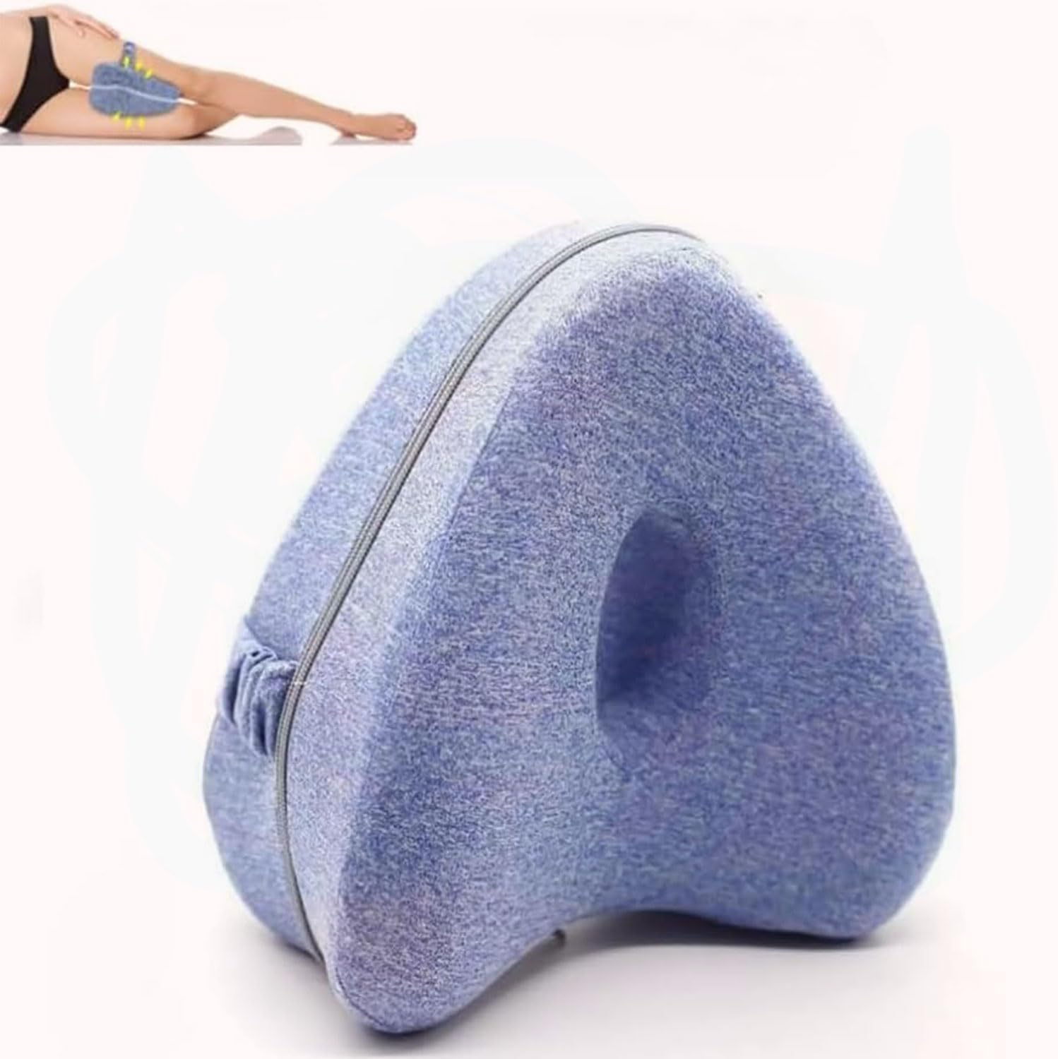 Leg Alignment Pillow,Leg Pillows for Side Sleepers for Relieving Leg, Hip Pain & Sciatica,Improve Leg Shape and Enjoy Quality Sleep,Blue