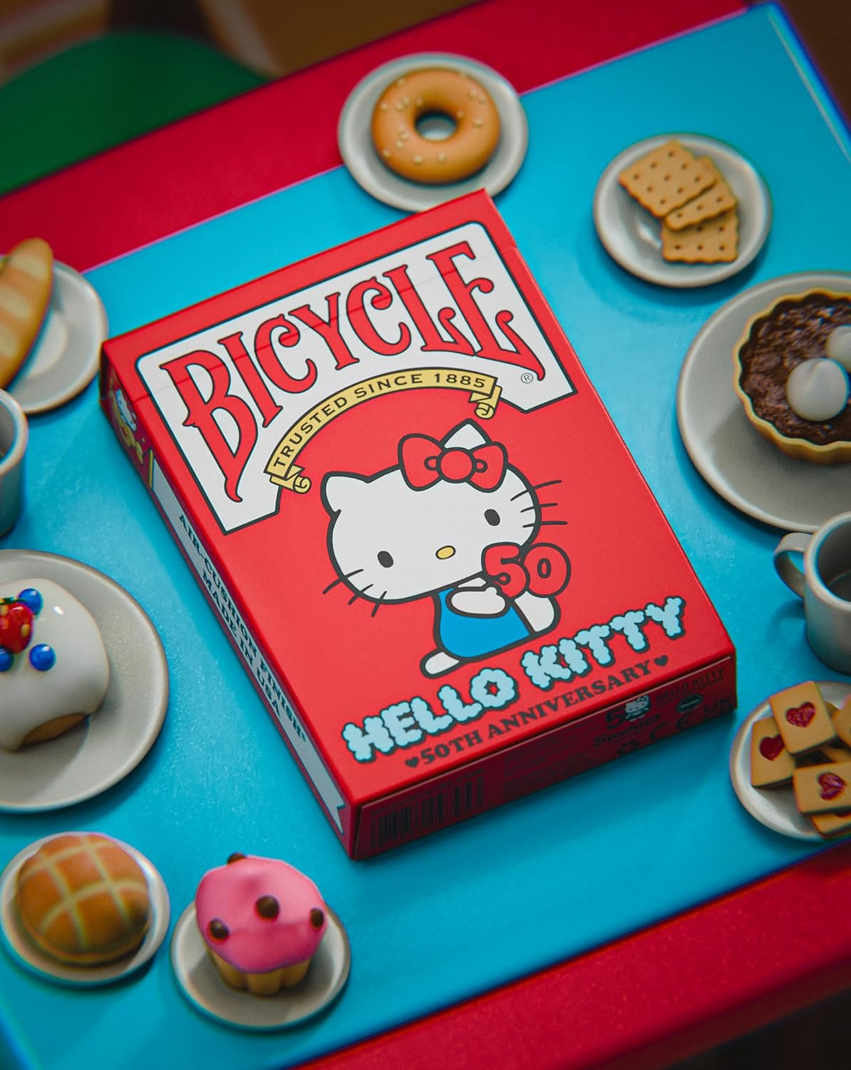 Bicycle Hello Kitty Playing Cards, Limited Edition Hello Kitty 50Th Anniversary, 1 Deck image number 5