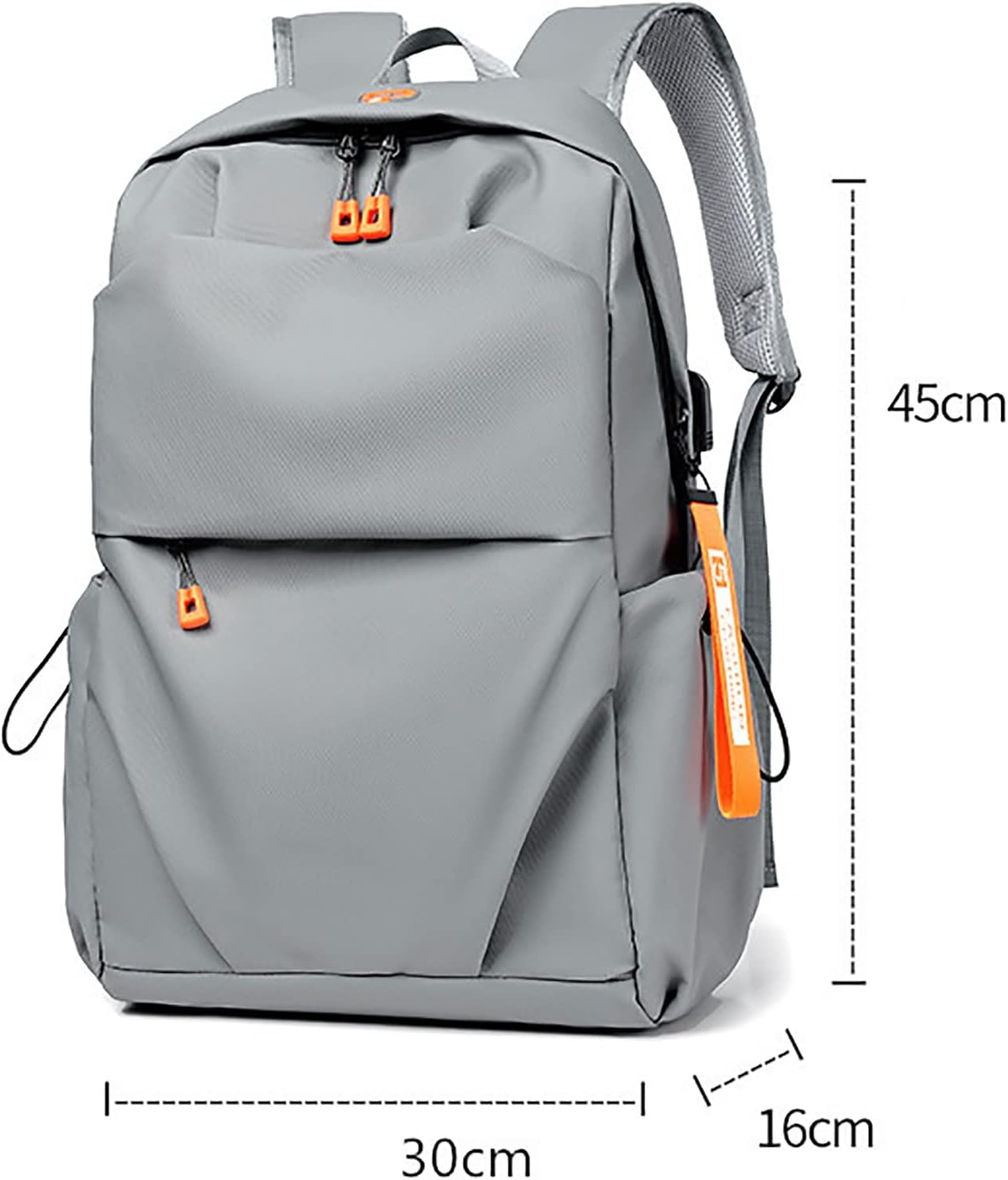 Laptop Backpack for Women Travel Backpack BAGSMART 15.6 Inch Computer Back Pack with USB Charging Port School Bookbag Grey image number 2