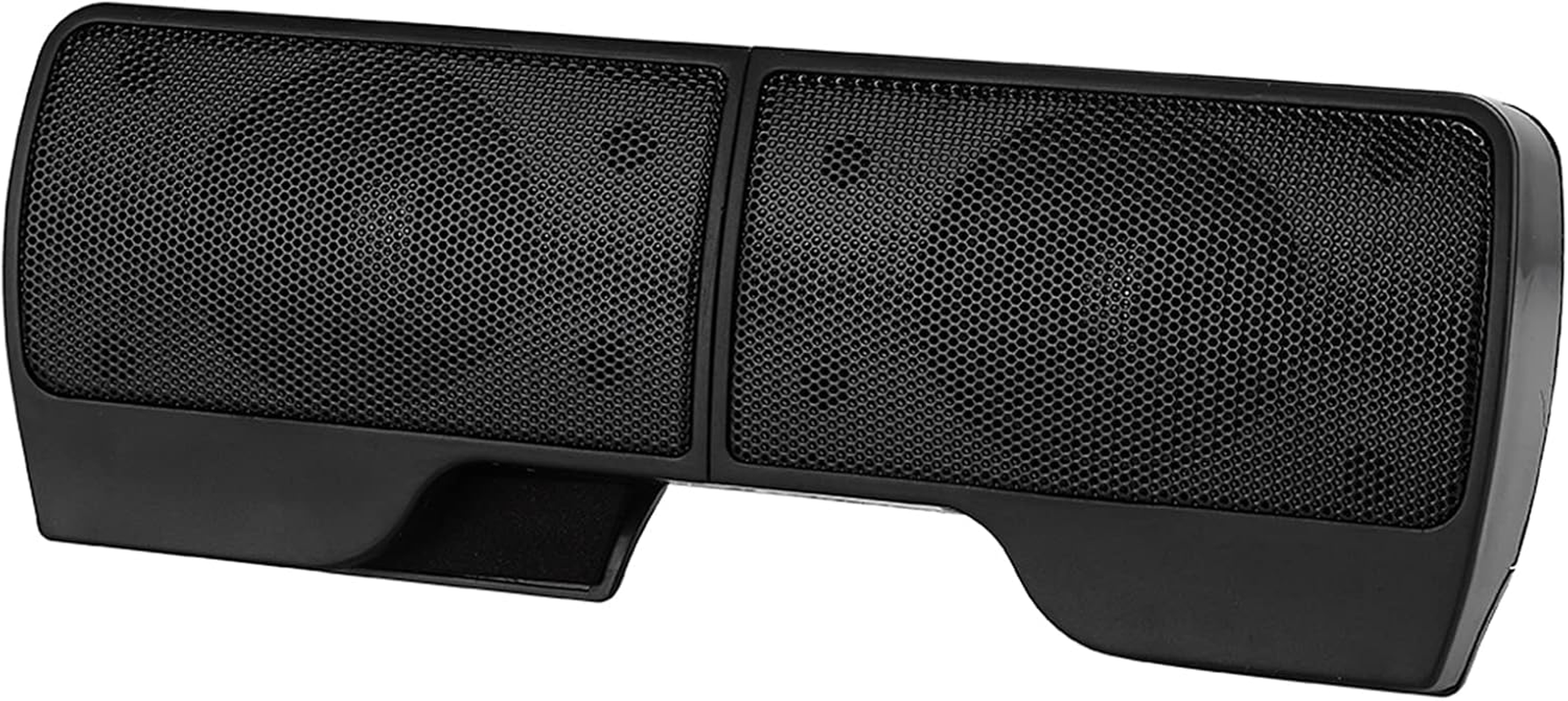 USB Wired Speaker, Portable Soundbar Computer Mini Loudspeaker, with a Clip, for Desktop Laptop Computers, Black image number 2