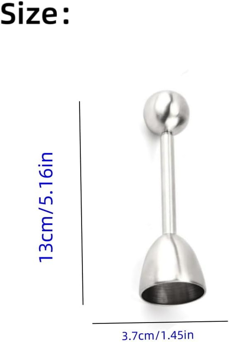 DACUAN Metal Egg Scissors, 1PCS Egg Topper Cutter Shell Opener Stainless Steel Boiled Raw Egg Open Creative Kitchen Tools Set, Shell Remover Egg Topper Opener image number 4