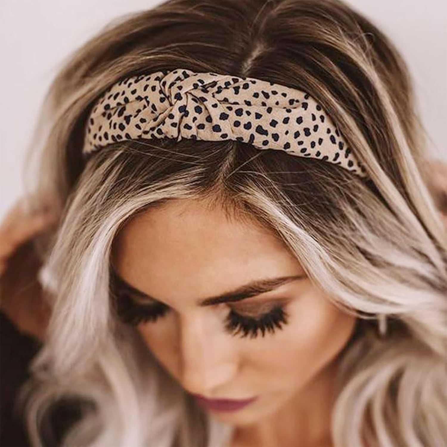 TELAIN Women'S Headbands with Central Knot, Set of 5, Soft and Comfortable Material, Versatile Design for Any Occasion, Great Women image number 1