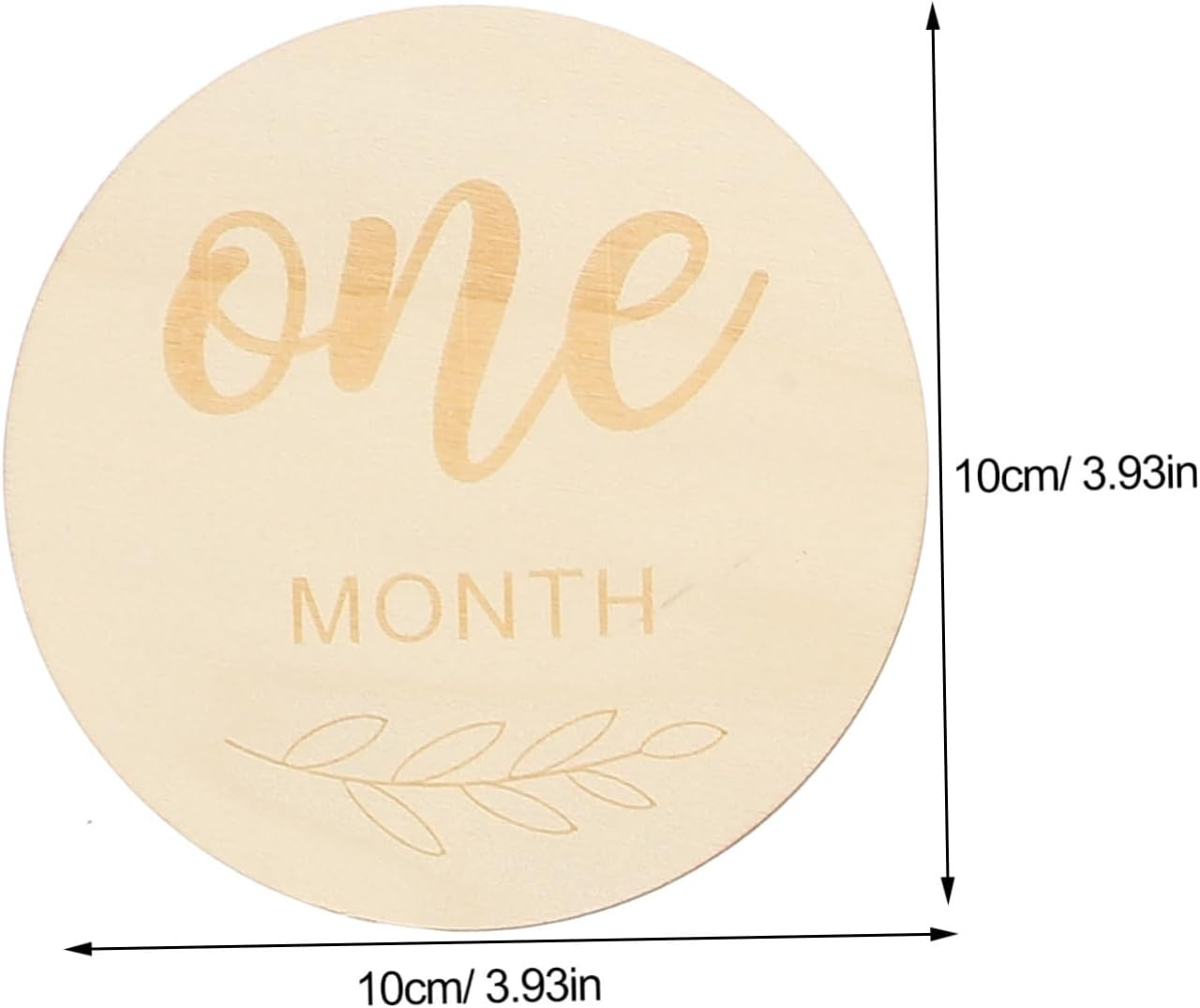 DOITOOL 14Pcs Laser Engraved Wood Chips Milestone Wooden Circles for Newborn Photo Props Months Signs Birth Announcement Cards image number 4