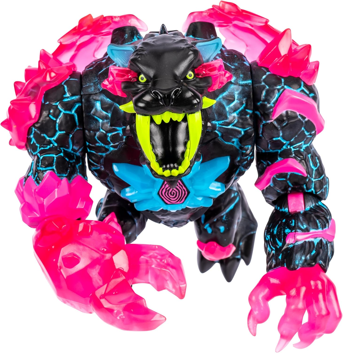 Mrbeast Lab Apex Beast Neon Panther Collector Figure, Standing at 6.5Inches/16.5Cm Tall, with Extreme Detailing, Premium Packaging, 13 Points of Articulation and Chomp Jaw image number 1