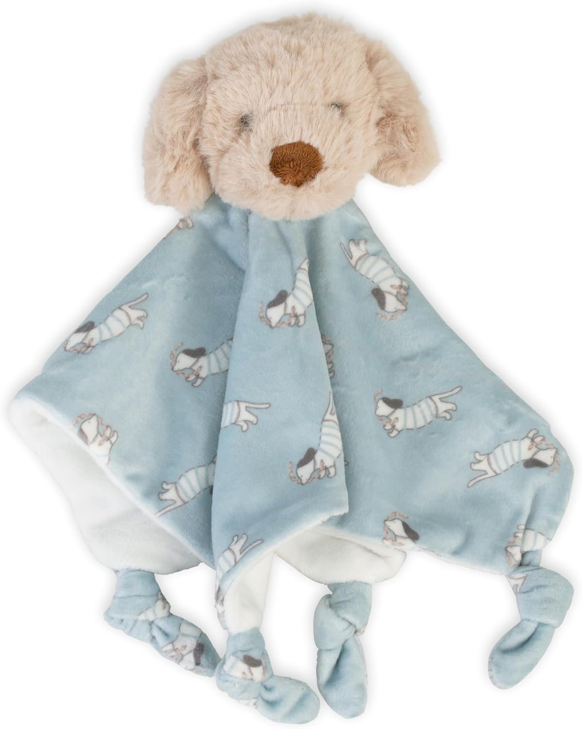 The Little Linen Company Lovie Comforter Security Blanket Baby Infant - Barklife Dog