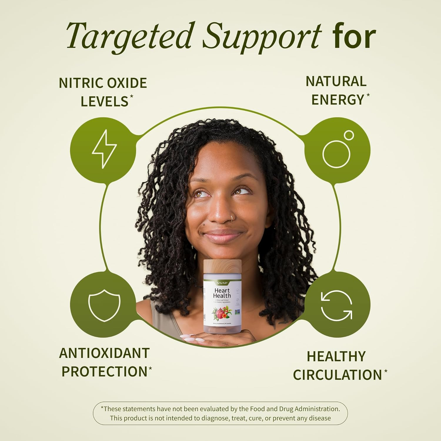 SNAP Supplements Heart Health - 90 Capsules image number 4