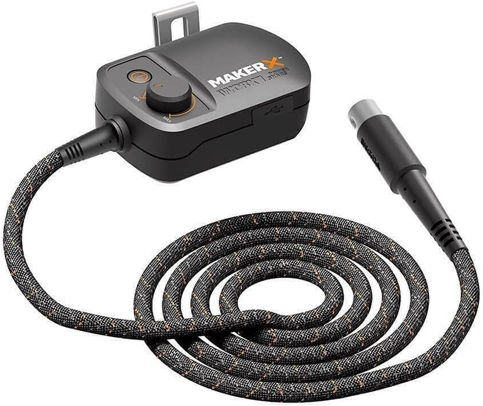 Worx 20V Makerx Rotary Tool + Air Brush + Heat Gun + Wood/Metal Crafter 49 Pieces Kit image number 5