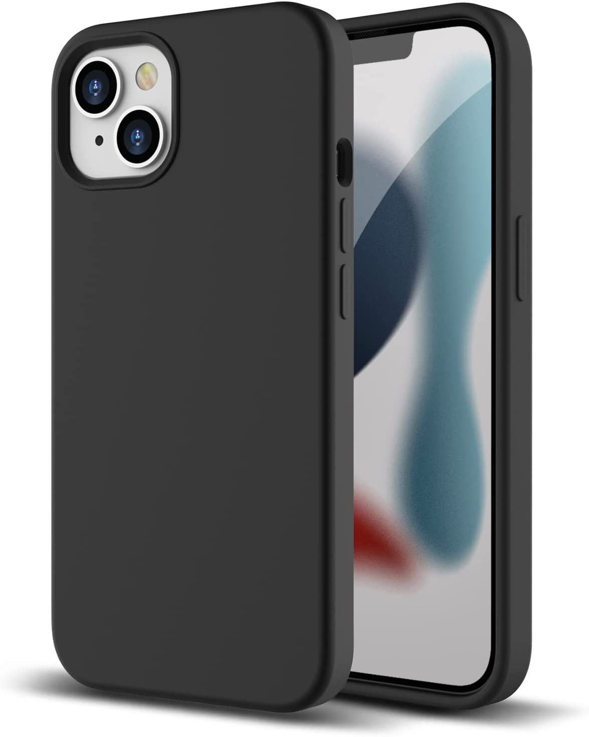 ZUSLAB Case for Iphone 13 Case, Liquid Silicone Anti-Scratch Gel Rubber Shockproof Full Protection Soft Microfiber Lining Cover for Apple (2021) - Mint