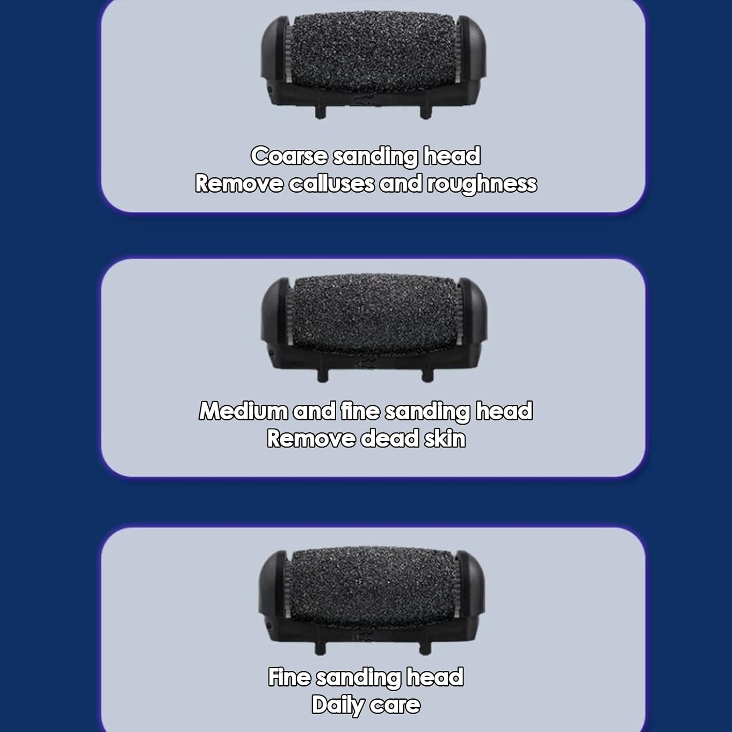 DAWCBVJQ Electric Foot File | Electric Foot Filer | Rechargeable Heavy-Duty Portable Grinder Scrubber Shaver for Manicure, Pedicure, Travel, Salon, Spa, Bath - Black image number 3