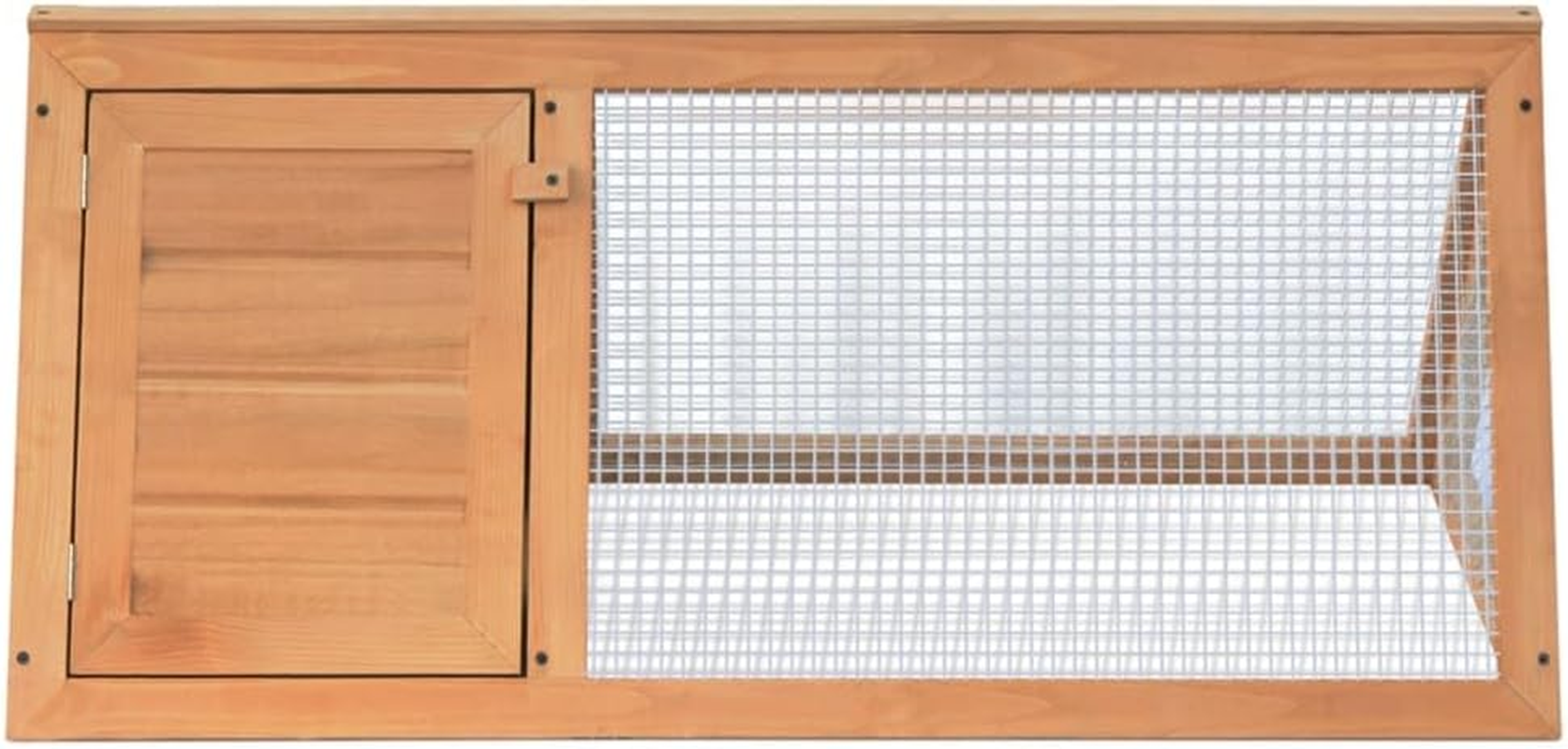 Rabbit Hutch, Outdoor Animal Rabbit Cage Guinea Pig Cage Outdoor Wooden Bunny Hutch Rabbit Cage for Small Animals, 98 X 50 X 41 Cm image number 1