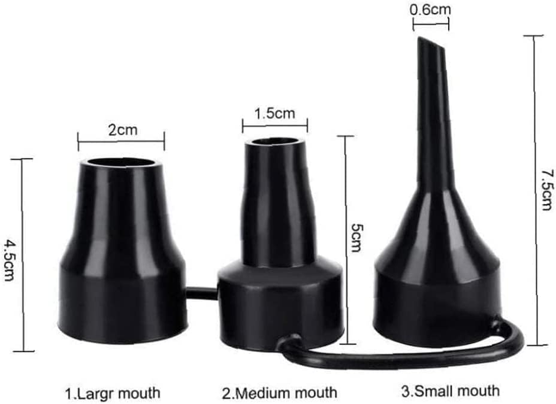 Air Pump Replacement Nozzles, Plastic Pump Nozzles, 3 Sizes Inflatable Pump Head, Air Pump Inflator Adaptor Accessory for Partial Air Bed, Air Mattress Air Mattress image number 4