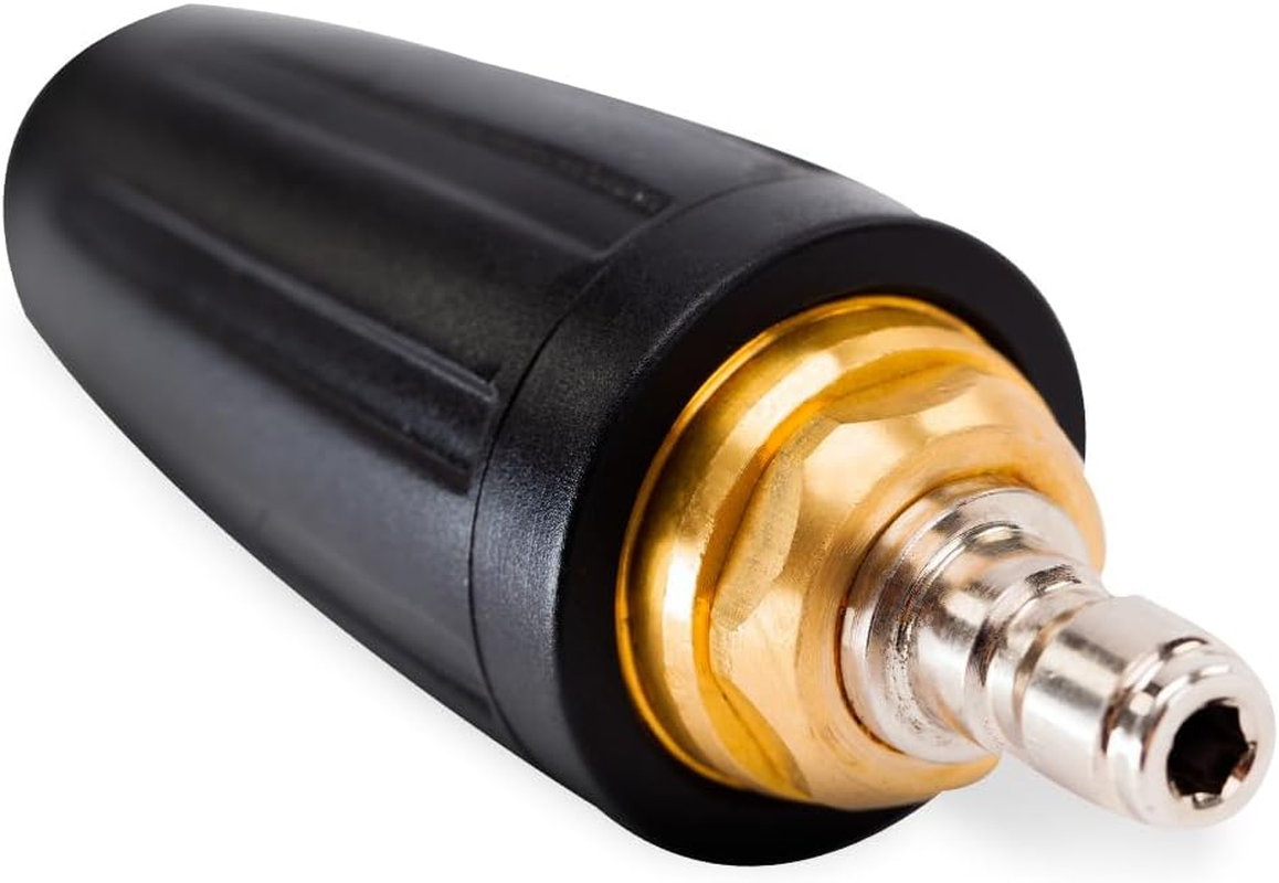 JET-USA Turbo Head Nozzle for High Pressure Washer Cleaner Standard 1/4 Inch BSP Quick Connect Max 5000PSI Pressure