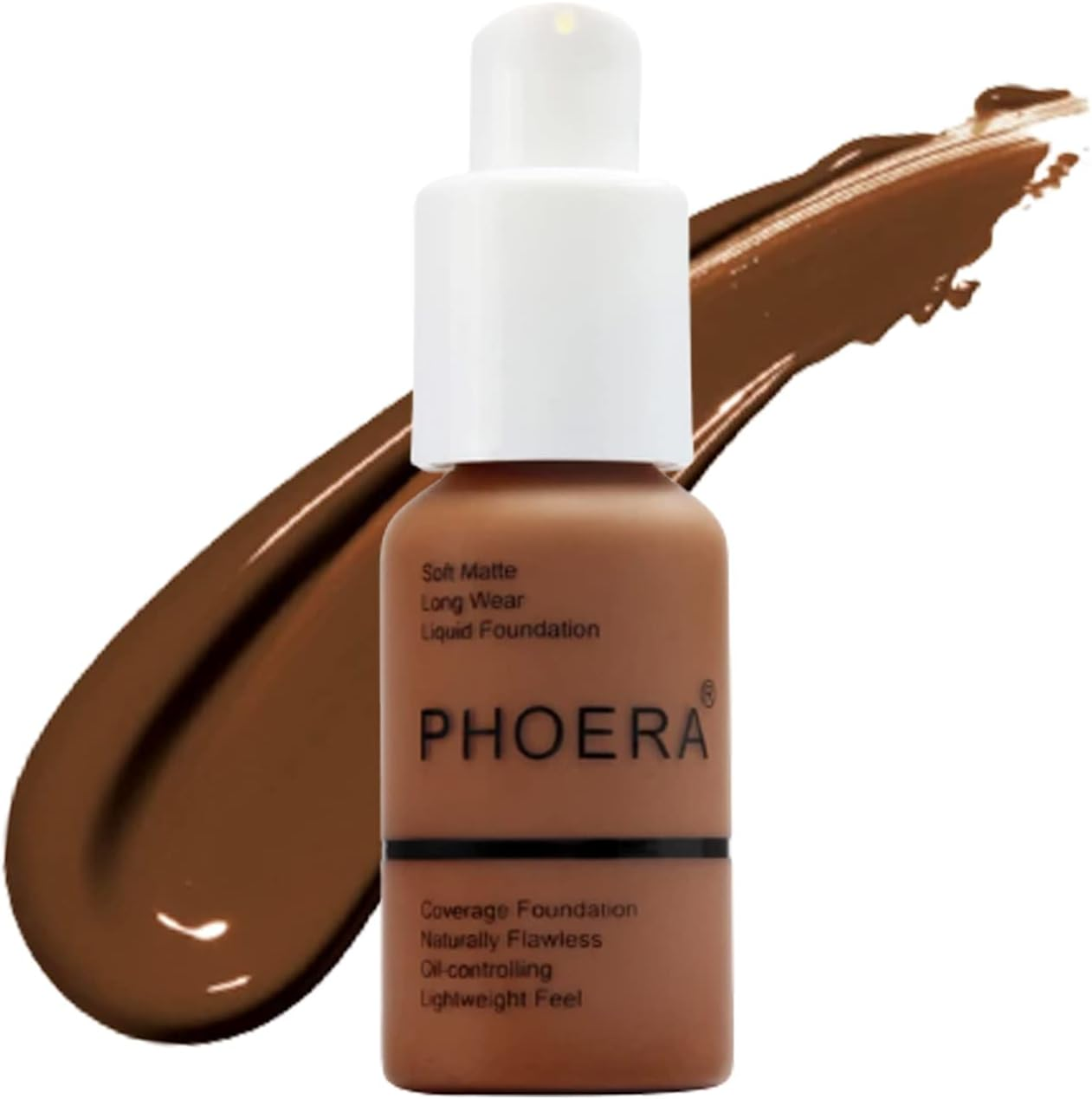 Glamza PHOERA Foundation Concealer Makeup Full Coverage Matte Brighten Long Lasting UK (103 WARM PEACH)