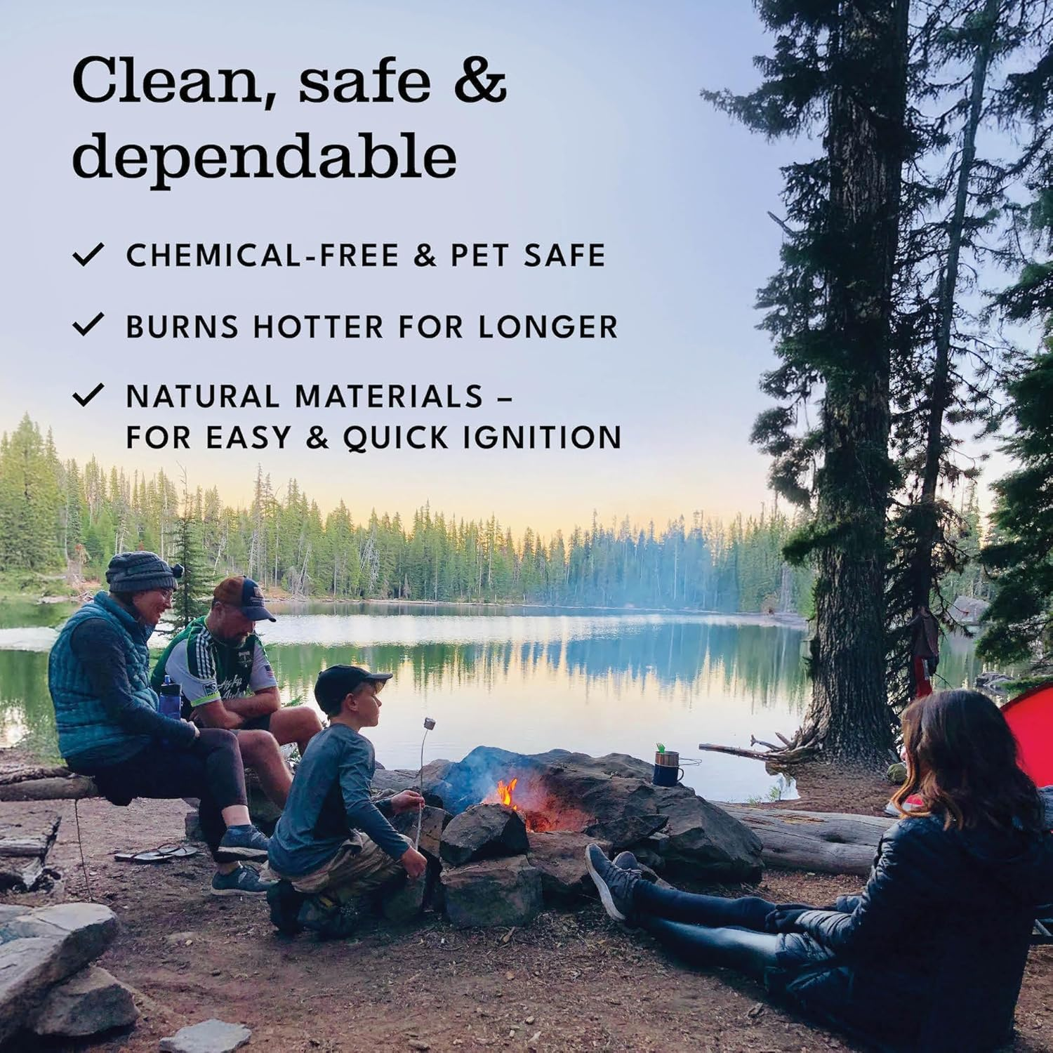 Oak Mini Fire Wood Stick W/Fire Starter Pods for BBQ, Solo Stove, Grill, Pizza Oven, Wood Stove &mdash; USDA Certified Kiln Dried Wood 4-5" Pieces with Drawstring Bag. BBQ Accessories, 6-7 Lbs image number 4