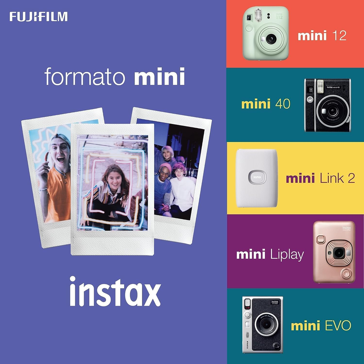 Fujifilm Instax Mini Instant Film, 10 Sheets&times;5 Pack(Total 50 Shoots) image number 2
