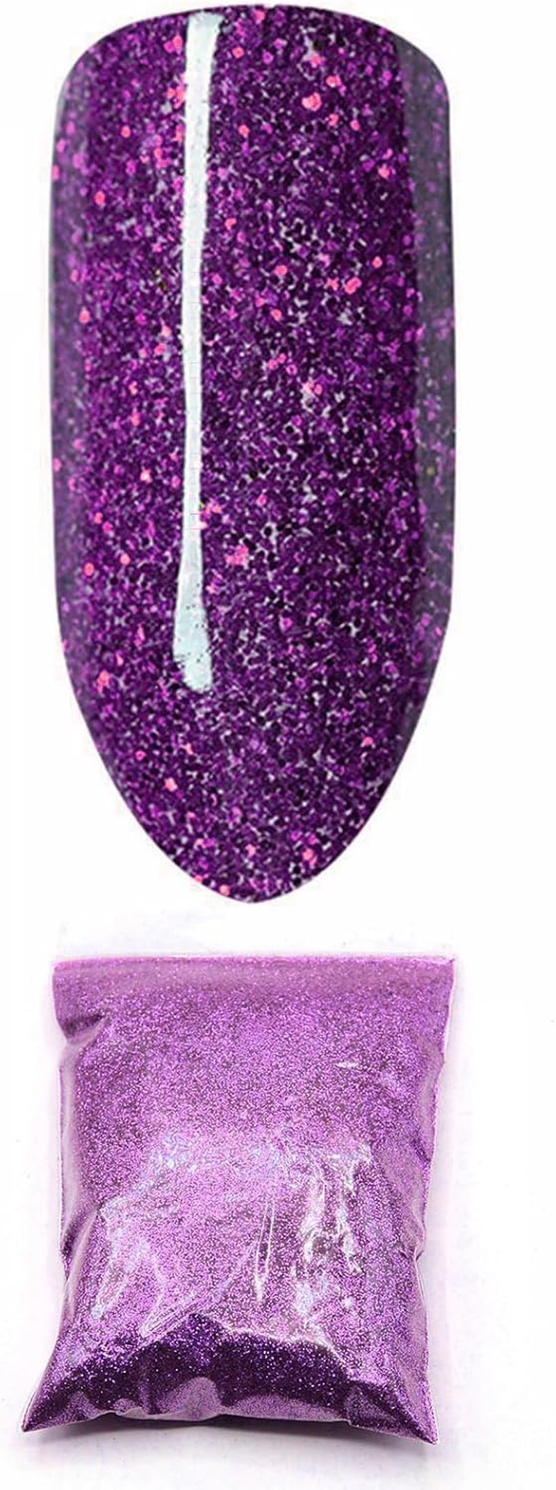 Tootoo 50G Fine Glitter Dust Powder Holographic Iridescent Metallic Body Nail Art Craft (Orange)