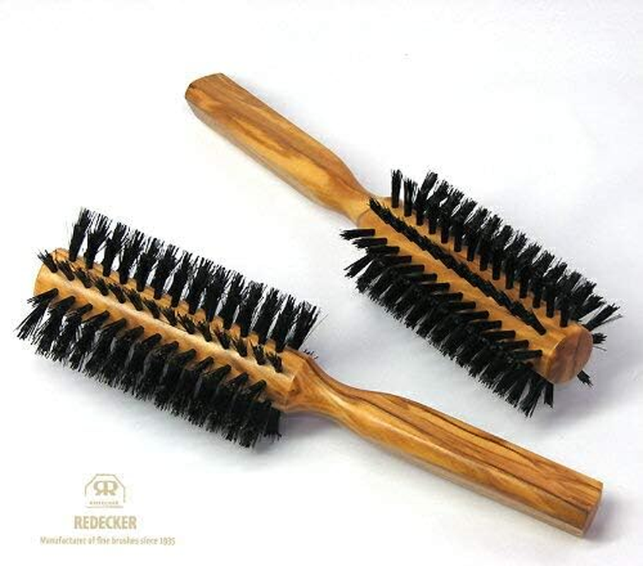 Redecker Olive Wood Roll Hair Brush (Boar Hair) image number 1