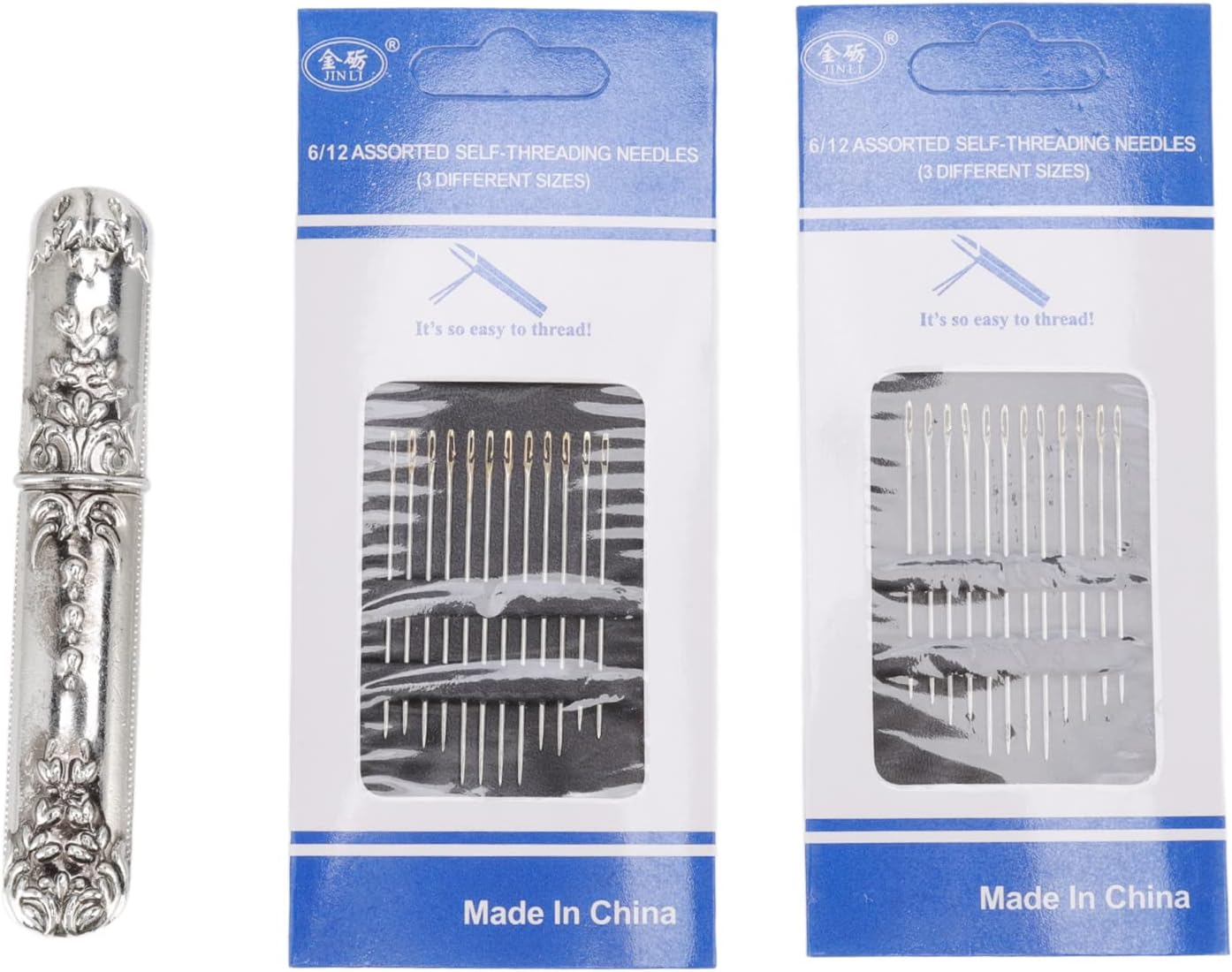 European Vintage Needle Case with Stitching Needles for Hand Crafts Needlework Versatile Lightweight and Portable image number 4