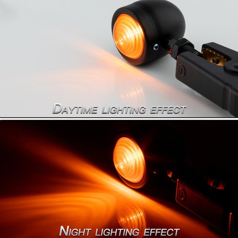 2PCS 12V 5W Motorcycle Turn Signal Indicator Bulbs, Universal Fit Amber Blinkers for Front/Back, Easy Installation, Bright and Long-Lasting image number 3