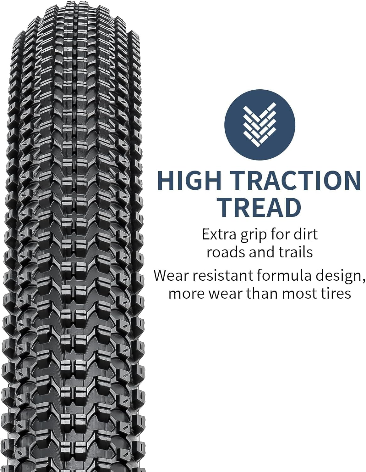 Yunscm 2 Pcs,26X2.35 Bike Tires,26X2.35 57-559 Bike Tyres + 26X2.125/2.40 Bike Inner Tube Schrader Valve 32Mm +Tire Lever,Mountain Bike Tire 26 2.35,MTB Tire 26 2.35,Y-051 image number 1