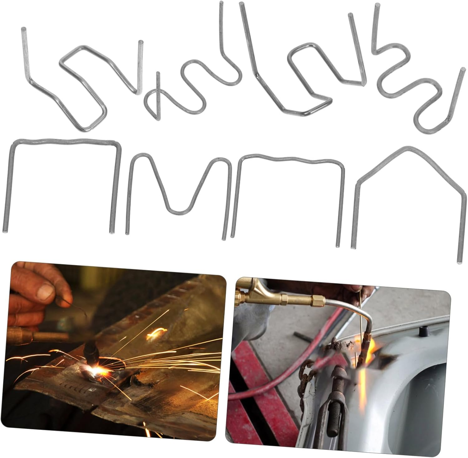 NOLITOY 800Pcs Welding Machine Repair Kit Automotive Welding Staples for Car Bumper Repair Tool Set image number 6