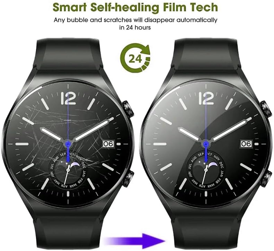 Nvskvd Screen Protector for Garmin Venu 2, Pack of 6 Hydrogel Film Clear HD Soft TPU Screen Protector TPU Hydrogel Film image number 5