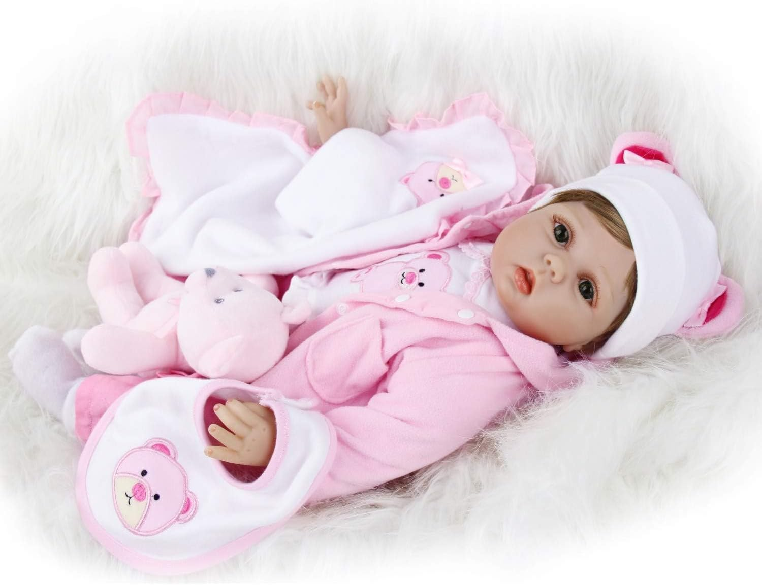 Reborn Dolls 22 Inch 55Cm Realistic Baby Dolls Soft Silicone Vinyl That Looks Real Reborn Baby Dolls Girls Real Life Newborn Baby Toys image number 1