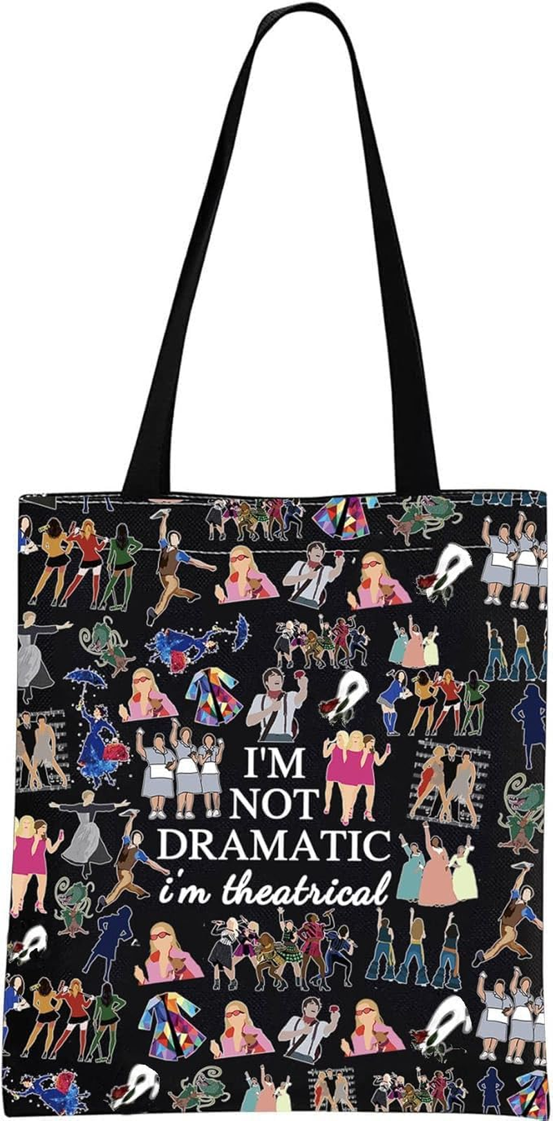 GJTIM Broadway Musical Gift Theatre Bag I'M Not Dramatic I'M Theatrical Musical Theatre Gift West End Broadway Zipper Pouch