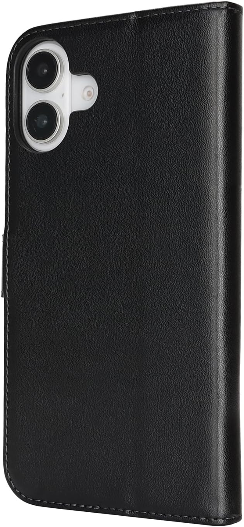 Zouzt Case for Iphone 16 plus 6.7 Inch, Shockproof PU Leather Mobile Phone Case, Flip Case with Card Holder and Stand Function, Card Slot, Magnetic Closure, Flip Leather Wallet Cover (Black) image number 6