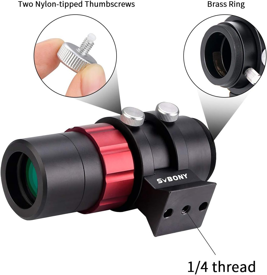SVBONY SV165 Mini Guide Scope, Compatible with SV305 Pro ZWO QHY Orion Auto Guiding Cameras