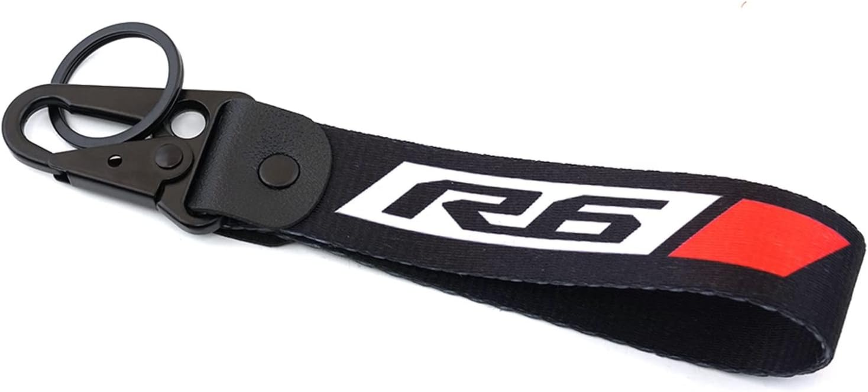 WYJDZSW Keyring Keychain Compatible with Yamaha R1 R6 R3 YZF-R6 2015 Yzf R1 2006 Yzf-R3 All Years Accessories Motorcycle Embroidery Key Ring Chain image number 3