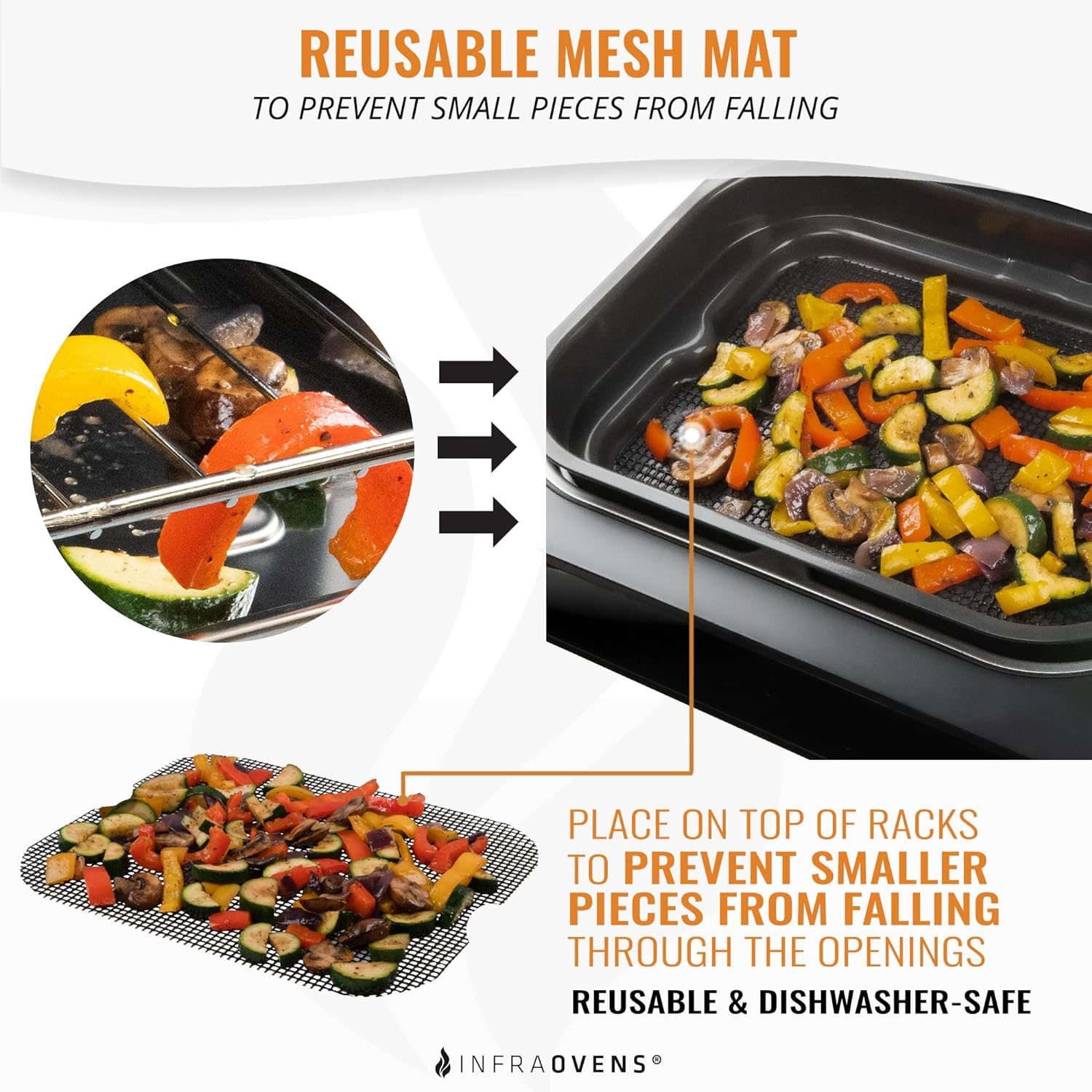 Air Fryer Liner Accessories for Ninja Foodi XL Smart FG551 6-In-1 Indoor Grill, Reusable Heat Resistant Mat for Air Fryer, Ninja Foodi Accessories, Easy Clean Replacement for Parchment Paper image number 3