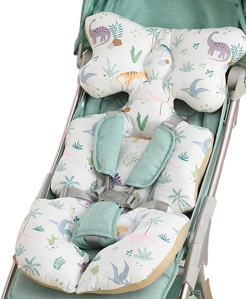 Poemtian Baby Seat Pad Liner for Stroller,Car Seat Insert,Thickened Cotton Baby Seat Pad for Car Seat and Stroller (B) image number 4