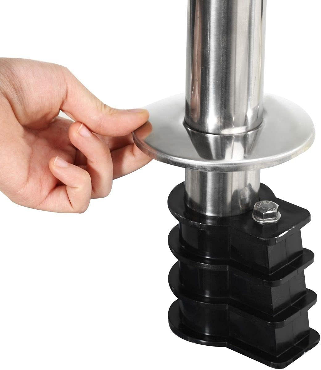 3 Steps Swimming Pool Ladder Removable Stainless Steel anti Slip Step In-Ground Pool Ladder image number 3