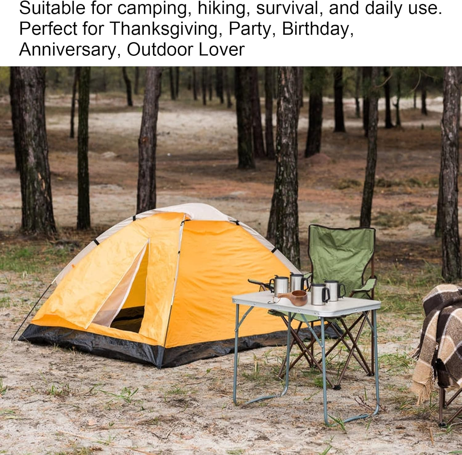 Wooden Water Cup, Nordic Style Wooden Mug with Leather Lanyard, Portable Outdoor Camping Hiking Drinking Cup, Portable for Coffee Tea Milk.