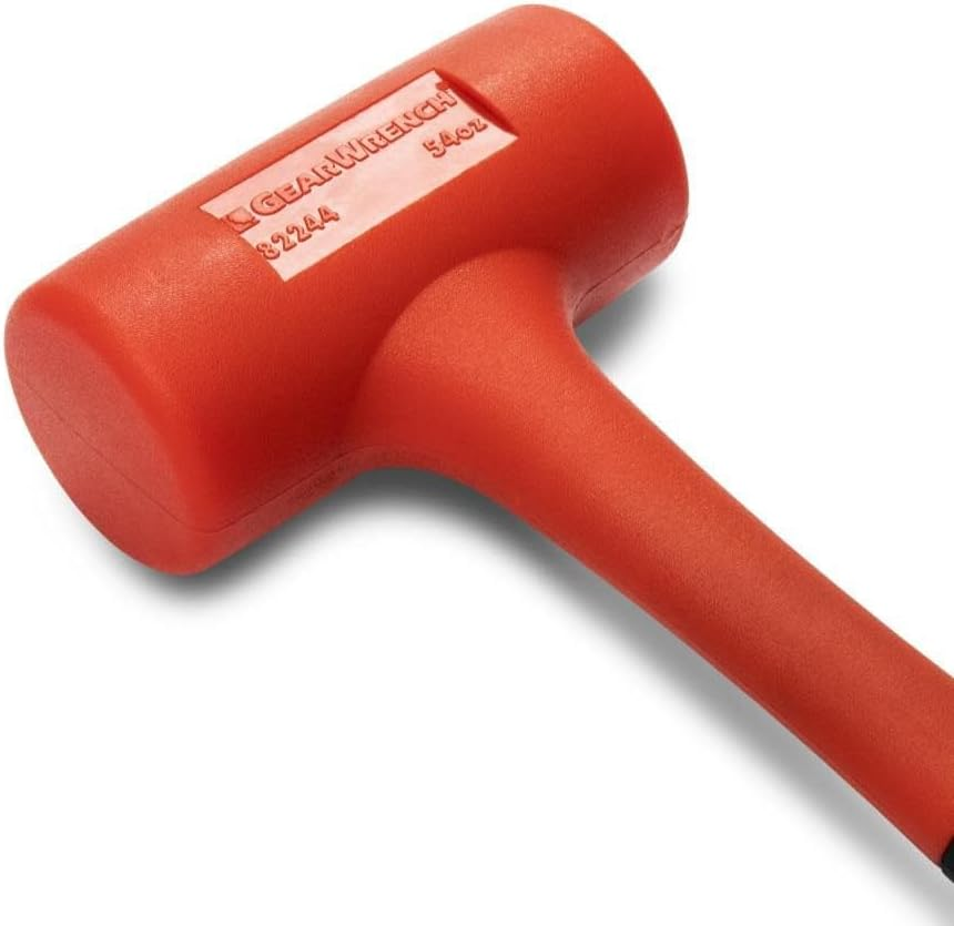 GEARWRENCH 82244 Dead Blow Hammer with Polyurethane Head, 54 Oz, Red and Black