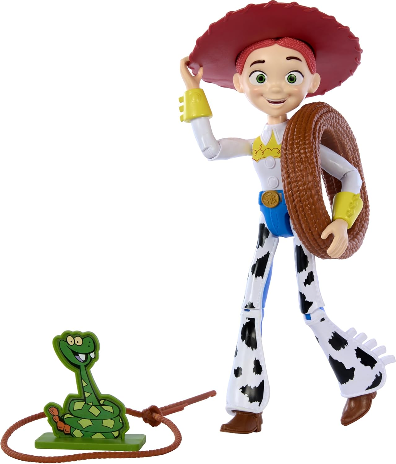 Mattel Disney Pixar Toy Story 12-Inch Lasso Jessie Posable Action Figure, Lasso Accessory with Roping Action Doubles as Role Play Accessory image number 4