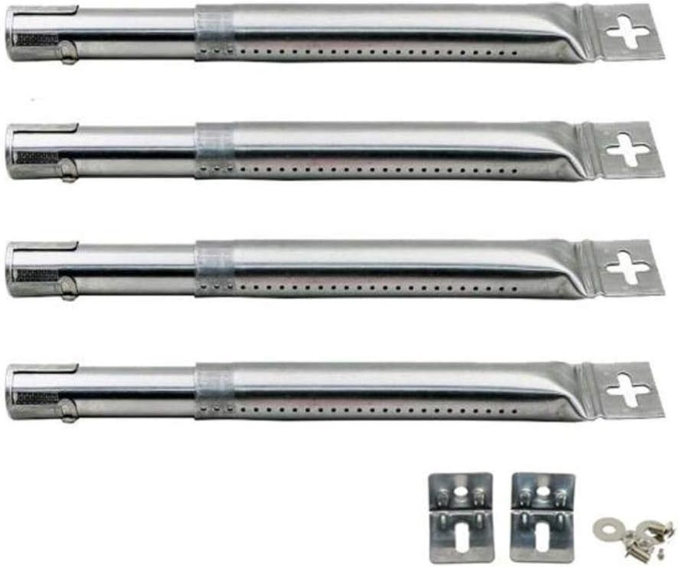 BBQ Gas Grill Universal Adjustable Stainless Steel Burner with Straight Tube for Fireplus, Fire Mountain, Char-Broil, Cosmogrill and Others, from 12" to 17.5" image number 4