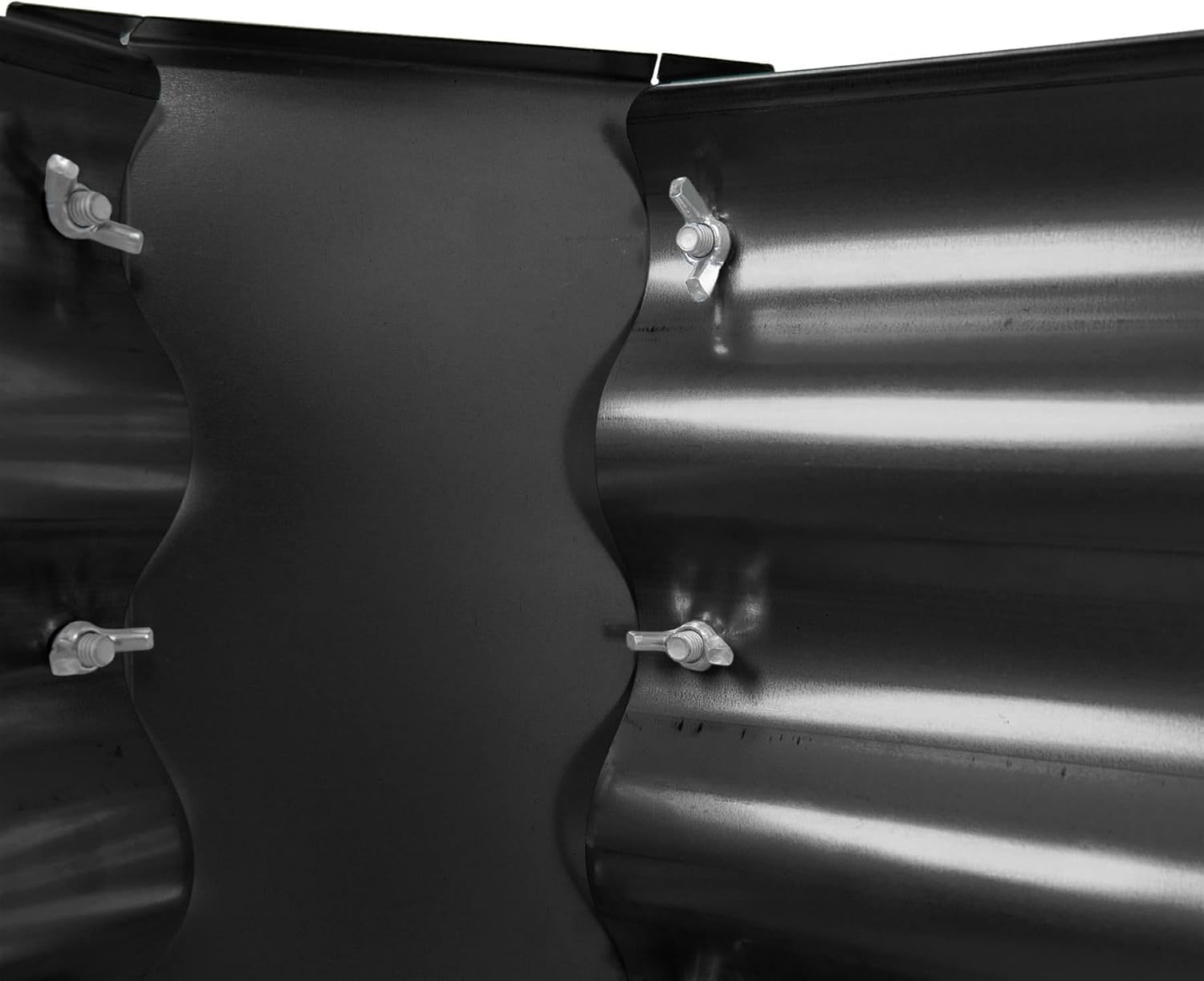 Harbour Housewares Raised Garden Bed - Anthracite - 180 X 90Cm - Rectangle - Bottomless Metal Raised Bed Galvanised Steel Planter Box for Growing Outdoor Plants, Vegetables, Flowers and Herbs image number 5