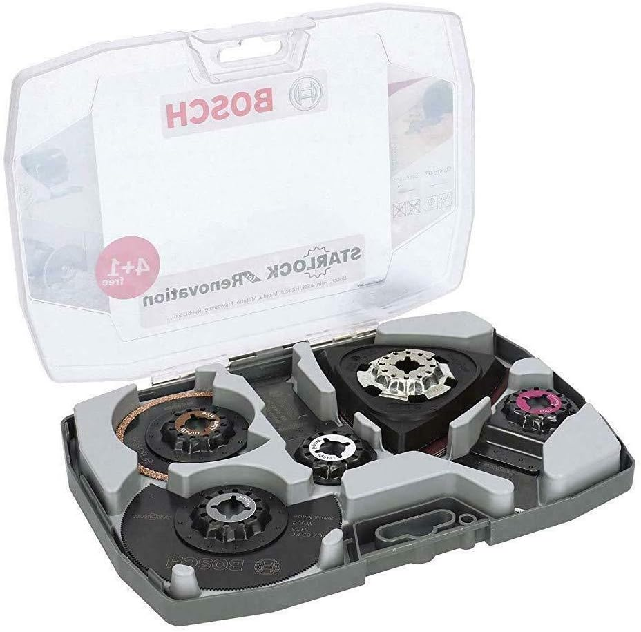 Bosch Professional 5-Piece Starlock Multitool Set (For Wood, Metal, Multimaterial and Abrasive Materials, Accessories Multifunction Tool) image number 5