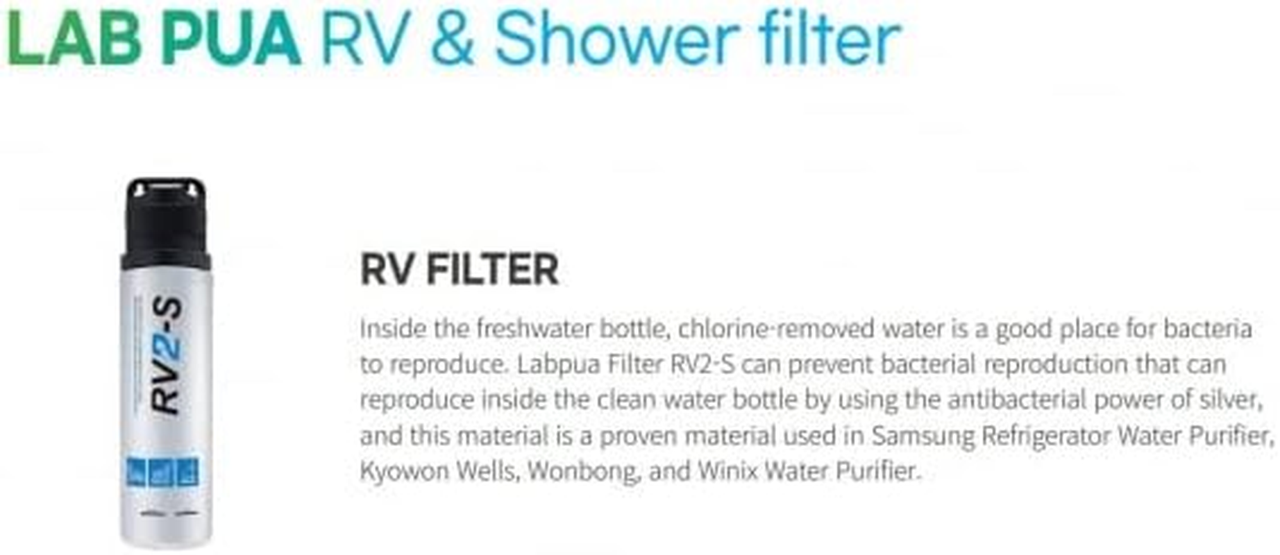 RV2-S Caravan Filter with Full KIT Replace Everpure ADC (RV2-S Caravan Filter with Full KIT - Filter Only) image number 3