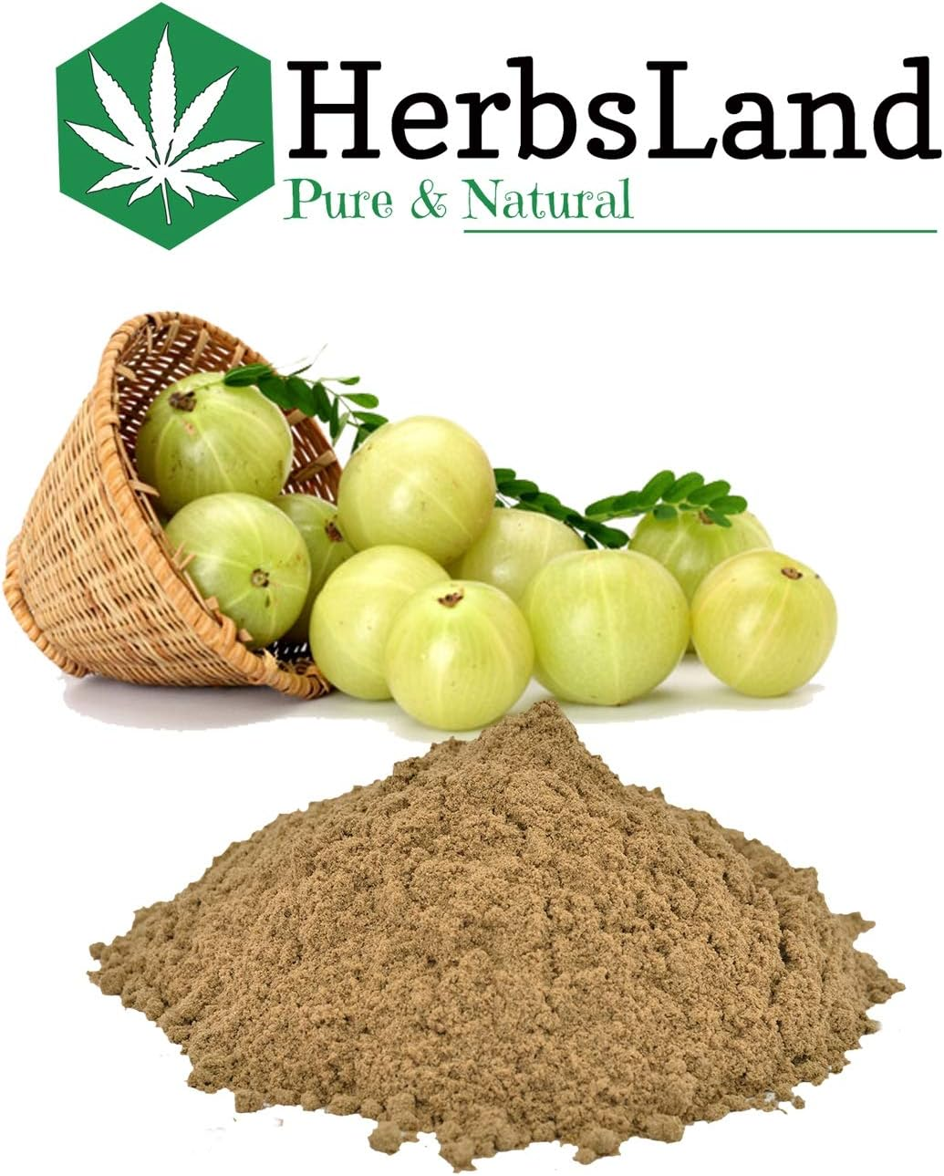 Herbsland&reg; Pure Bio Organic Amla Reetha Shikakai Bhringraj Powder for Face, Skin and Hair Care| Shiny Hair Growth with Anti-Dandruff Treatment | Natural Conditioning & Shampoo (50 Gm Each) (200 Gm) image number 4