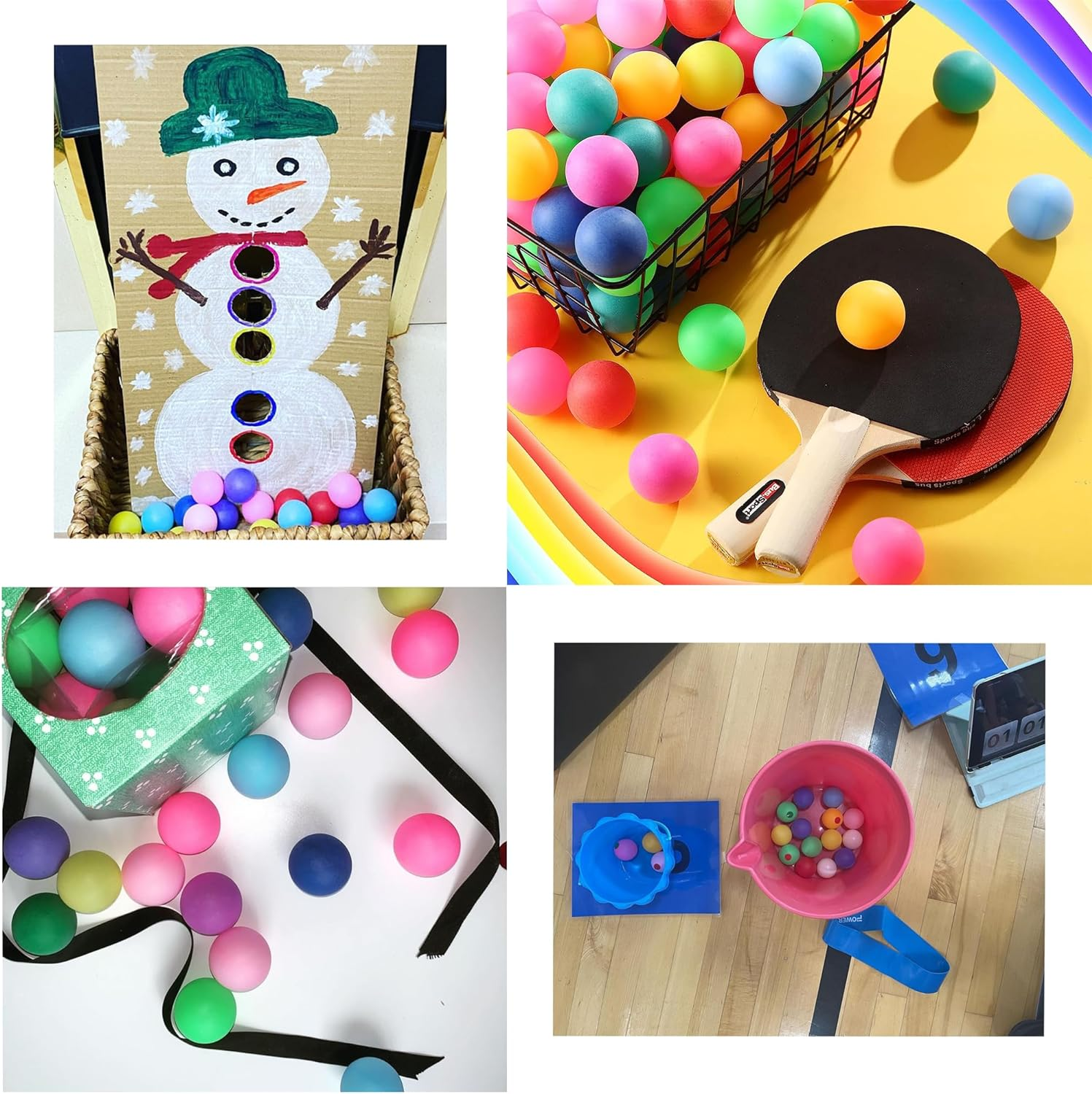 XIPEGPA 30 PCS Table Tennis Balls Ping Pong Balls 40 Mm Entertainment Plastic Balls for Game Party Sports Activities Fun Games Handicrafts Pet Toy image number 5