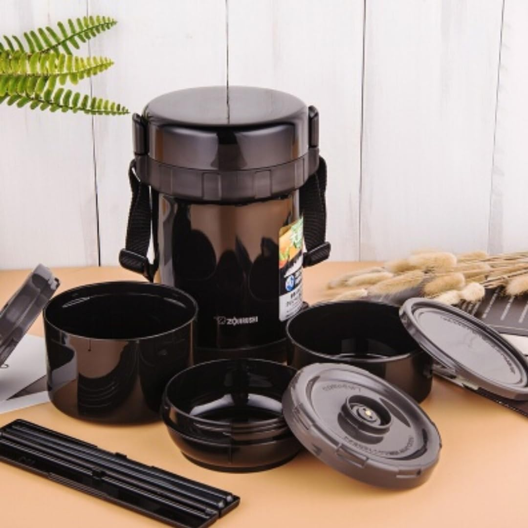 ZOJIRUSHI SL-XE20AD Classic Stainless Lunch Jar, Navy, 1.47 L image number 4